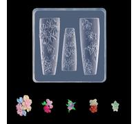 LIUZIKUN Nails Art Silicone Mold 3D Nails Art Carving Mold Templates for Precise Embossed Pattern Nails Tools Nails Charm