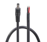 LIUZIKUN Power Pigtail Cable 5.5mmx2.5mm Male Plug to Bare Wire Open End Power Supply Repair Cord Bare Connector Pigtail