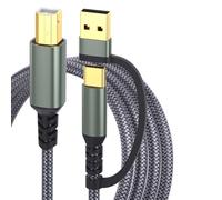LIUZIKUN Universals 2 in 1 USB A C to USB B Printer Cable Braideds Cord for Printers and Controllers With Fast speed Data Transfe