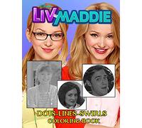 Liv And Maddie Dots Lines Swirls Coloring Book: Great Adults Activity Swirls-Dots-Diagonal Books