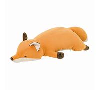 LIV HEART Nemu Nemu Animals 6231909 Plush Toy, Fox Konta, Cuddly Toy, Extra Soft and Cuddly, Soft Toy, Designed in Japan, Cuddly Cushion, Size L, 53 cm