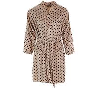 Liv Lingerie Ladies Super Soft & Cosy Feel Velour Micro Fleece Dressing Gown Bath Robe Loungewear Multiple Colours and Sizes (Spot Print, Size 12-14)