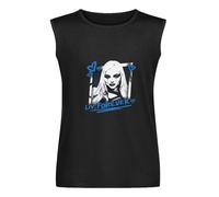 Liv Morgan Watch Me Mens Black Sleeveless T-Shirt Graphic Tee Printed Unisex Vest Tank Tops Shirt 3XL