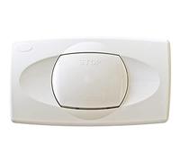 LIV Push Plate for Isosan Flush-Mounted Cistern with Single Flush, White