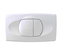 LIV Push Plate for Isosan/Verosan Flush-Mounted Cistern with 2 Quantities (2 Buttons), White