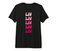Liv Retro Stack Design Premium T-Shirt