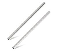 Livabber 304 Stainless Steel Round Tube, 0.06" Wall x 12" Length Rustproof Weldable Pipe for Construction, Fitness, Handrails, Crafts, DIY Projects, 2 Pack (1/2" OD)