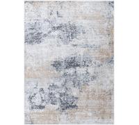 Livabliss Abstract Modern Marble Charcoal/Amber Edith Area Rug in Black | Size: 120 cm x 170 cm Livabliss Black 120 cm x 170 cm