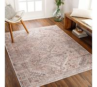 Livabliss Amelie-Washable Light Brown Traditionnal Vintage Boho Living Dining Rug in Orange | Size: 160 cm x 220 cm Livabliss Orange 160 cm x 220 cm