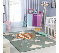 Livabliss Ankara Kids Multicoloured Grey Washable Rug For Children's Rooms 160 X 213 Cm Non Shedding