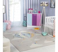 Livabliss Ankara Kids Washable Rug for Children's Rooms in Grey | Size: 160 cm x 215 cm Livabliss Grey 160 cm x 215 cm