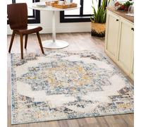 Livabliss Ankara Vintage Blue Beige Traditional Boho Rug | Size: 200 cm x 275 cm Livabliss Blue 200 cm x 275 cm