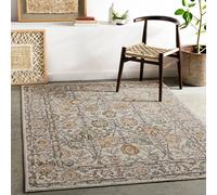 Livabliss Ankara Vintage Pink Grey Traditional Boho Living Room Rug 200 X 275 Cm Easy Care, Non Shedding