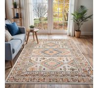 Livabliss Ankara Vintage Pink Grey Traditional Boho Rug in Peach | Size: 80 cm x 220 cm Livabliss Peach 80 cm x 220 cm