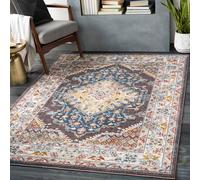 Livabliss Ankara Vintage Traditional Boho Rug in Teal | Size: 140 cm x 200 cm Livabliss Teal 140 cm x 200 cm