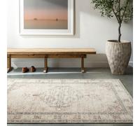 Livabliss Becki Owens Lila-Vintage Grey Brown Blue Traditional Boho Living Dining Rug in Pink | Size: 120 cm x 170 cm Livabliss Pink 120 cm x 170 cm