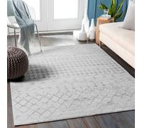 Livabliss Berber Geometric High Pile Cream Sofia Area Rug 140 X 200 Cm - Easy Care, Non Shedding, Ideal For Living Room & Bedroom