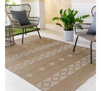 Livabliss Cottage Tan/Cream Machine Washable Jute Parita Area Rug in Brown | Size: 118 cm x 170 cm Livabliss Brown 118 cm x 170 cm