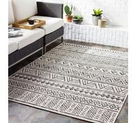 Livabliss Eagean Geometric Black Grey White Charcoal In- & Outdoor Rug | Size: 160 cm x 230 cm Livabliss Black 160 cm x 230 cm