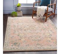 Livabliss Erin-Traditional Green Grey Cream Traditional Boho Living Dining Rug in Light Sand | Size: 200 cm x 275 cm Livabliss Light Sand 200 cm x 275 cm