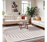 Livabliss Fossay Shag-Washable Beige Brown Green Grey Global High Pile Rug in Charcoal | Size: 160 cm x 215 cm Livabliss Charcoal 160 cm x 215 cm