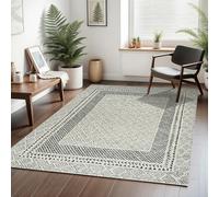 Livabliss Freud-Modern Ivory Black High Pile Rug - 200 x 275 cm