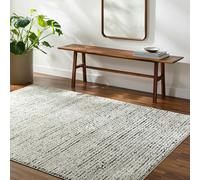 Livabliss Freud-Modern Ivory Black High Pile Rug - 200 x 275 cm