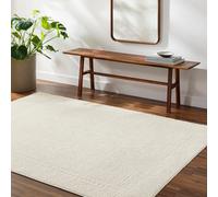 Livabliss Freud-Modern Ivory Off-White High Pile Living Dining Bedroom Rug 120 X 170 Cm Easy Care, Non Shedding