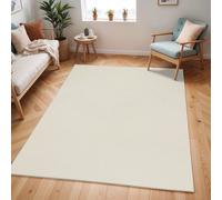 Livabliss Freud-Modern Ivory Off-White High Pile Living Dining Bedroom Rug 200 X 275 Cm Easy Care, Non Shedding