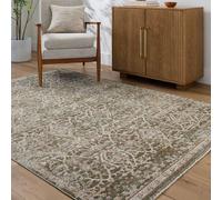 Livabliss Galey Alix Myrtle Avenue VI-Vintage Brown Green Grey Traditional Boho Fringe Living Rug | Size: 200 cm x 275 cm Livabliss Green 200 cm x 275 cm