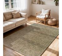Livabliss Galey Alix Myrtle Avenue-Vintage Brown Green Grey Traditional Boho Fringe Living Dining Bedroom Rug 200 X 275 Cm Easy Care