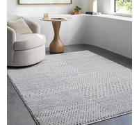 Livabliss Galey Alix x Modern Scandi High Pile Ivory/Black Architect III Area Rug in Black | Size: 160 cm x 215 cm Livabliss Black 160 cm x 215 cm