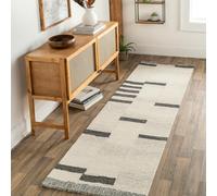 Livabliss Granada-Hand Tufted Beige Taupe Grey Wool Global Rug - 122 x183 cm