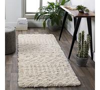Livabliss Hapsburg Moroccan Shag Runner Area Rug,2'7" x 10',Beige