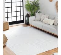 Livabliss In- & Outdoor 3D High & Low Pile Textured Beige Koana Area Rug in White | Size: 160 cm x 220 cm Livabliss White 160 cm x 220 cm