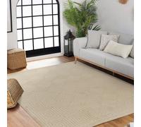 Livabliss In- & Outdoor 3D High & Low Pile Textured Sakura Area Rug in Beige | Size: 200 cm x 275 cm Livabliss Beige 200 cm x 275 cm