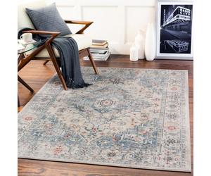Livabliss Jolie Jlo2307 Vintage Medium Grey Tan Traditional Boho Rug 160 X 220 Cm