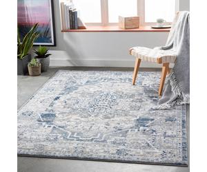 Livabliss Jolie Jlo2309 Vintage Medium Grey Tan Traditional Boho Rug 160 X 220 Cm