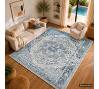 Livabliss Jolie Vintage Grey Beige Traditional Boho Rug 120 X 170 Cm
