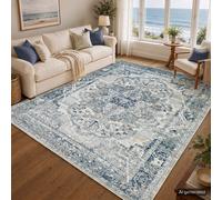 Livabliss Jolie Vintage Traditional Boho Rug in Navy | Size: 200 cm x 275 cm Livabliss Navy 200 cm x 275 cm