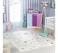 Livabliss Kids Machine Washable Multicolour/beige Bedroom Stella Area Rug 140 X 200 Cm - Easy Care, Soft & Safe Rug For Kids Spaces