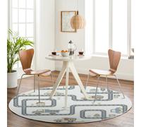 Livabliss Lillian-Kids Beige Grey Orange Blue Washable Rug for Children's Rooms - 160cm_diameter