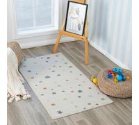 Livabliss Lillian-Kids Beige Orange Green Grey Washable Rug for Children's Rooms - 80 x 150 cm