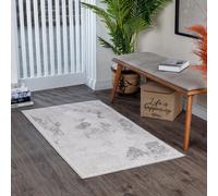 Livabliss Lustro-Vintage Beige Grey Off-White Traditional Boho Living Dining Bedroom Rug in White | Size: 120 cm x 170 cm Livabliss White 120 cm x 170 cm