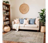 Livabliss Machine Washable Traditionnal Boho Camel Boka Area Rug in Brown | Size: 120 cm x 170 cm Livabliss Brown 120 cm x 170 cm