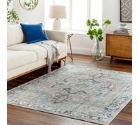 Livabliss Machine Washable Traditionnal Boho Sage Dido Area Rug 160 X 213 Cm - Easy Care, Non Shedding, Ideal For Living Room & Bedroom
