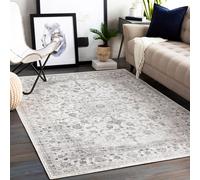 Livabliss Monte Carlo-Vintage Grey Charcoal White Traditional Boho Living Dining Bedroom Rug in Light Grey | Size: 160 cm x 220 cm Livabliss Light Grey 160 cm x 220 cm