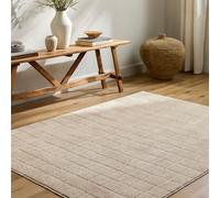 Livabliss Our Pnw Home-Cascade Ivory Brown Modern High Pile Living Dining Rug in Light Brown | Size: 80 cm x 220 cm Livabliss Light Brown 80 cm x 220 cm