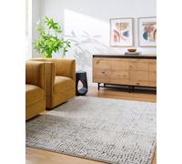 Livabliss Our Pnw Home-Cascade Ivory Brown Modern High Pile Living Dining Rug in White | Size: 80 cm x 220 cm Livabliss White 80 cm x 220 cm