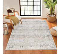 Livabliss Our Pnw Home x Machine Washable Oriental Boho Brown Rainier Area Rug in Light Brown | Size: 160 cm x 220 cm Livabliss Light Brown 160 cm x 220 cm